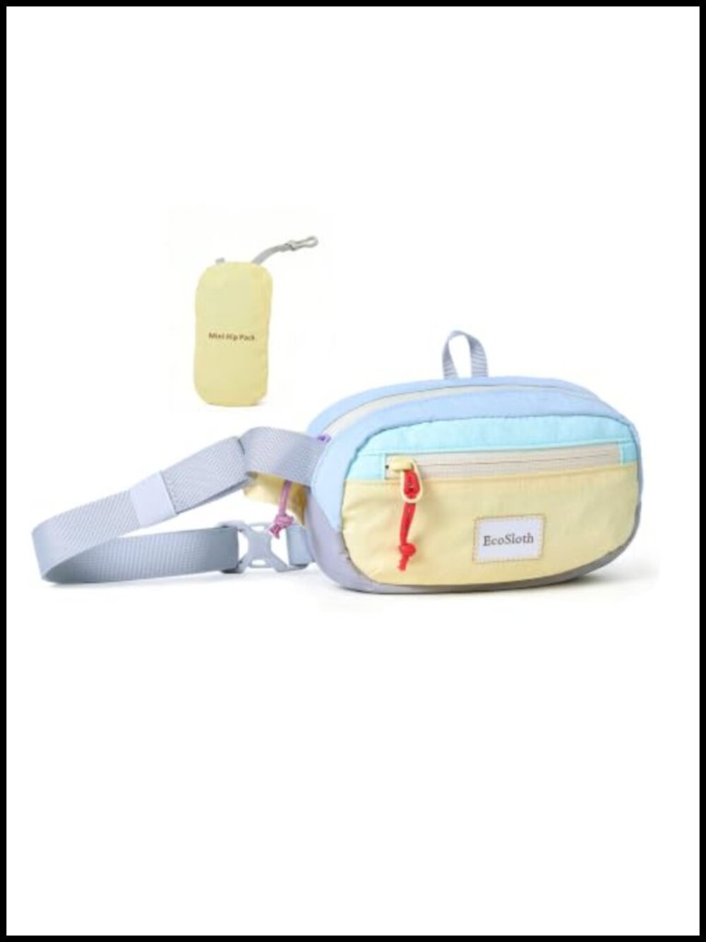 Foldable Nylon Fanny Pack Crossbody Waist Bag Adjustable
